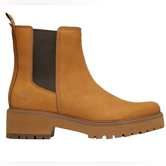 Timberland Carnaby Cool Chelsea Boots Wheat Nubuck SZ 8 A5VQM NWOB Retail $160 - Picture 1 of 7